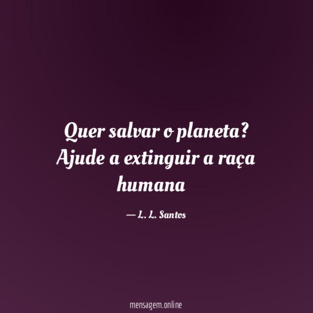 Quer salvar o planeta