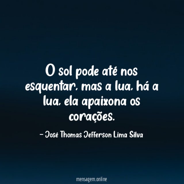 O sol pode até nos esquentar