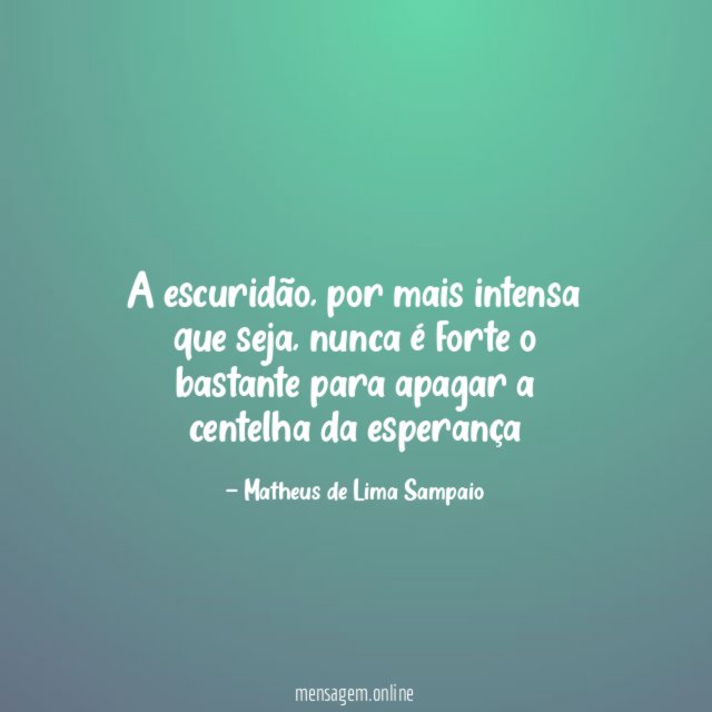 A escuridão