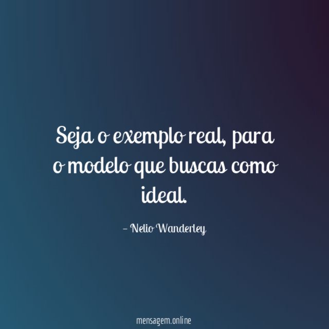 Seja o exemplo real