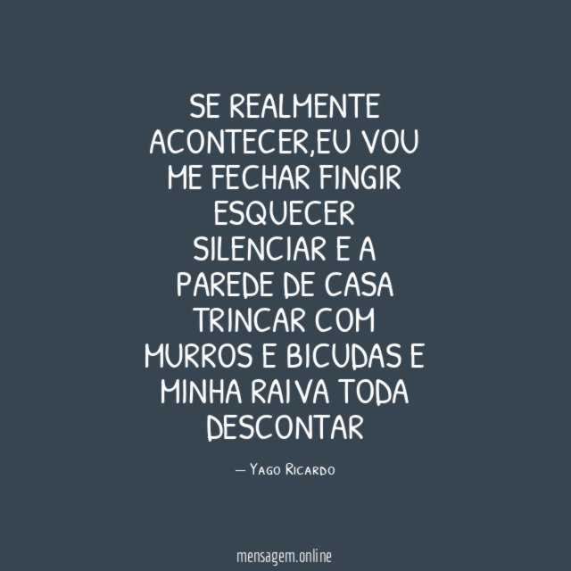 Se realmente acontecer