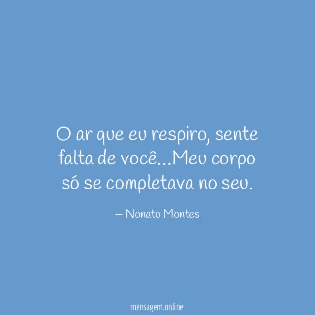 O ar que eu respiro