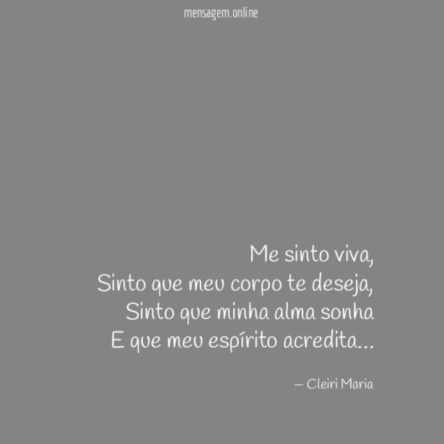 Me sinto viva