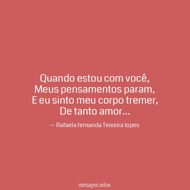 quando estou com você