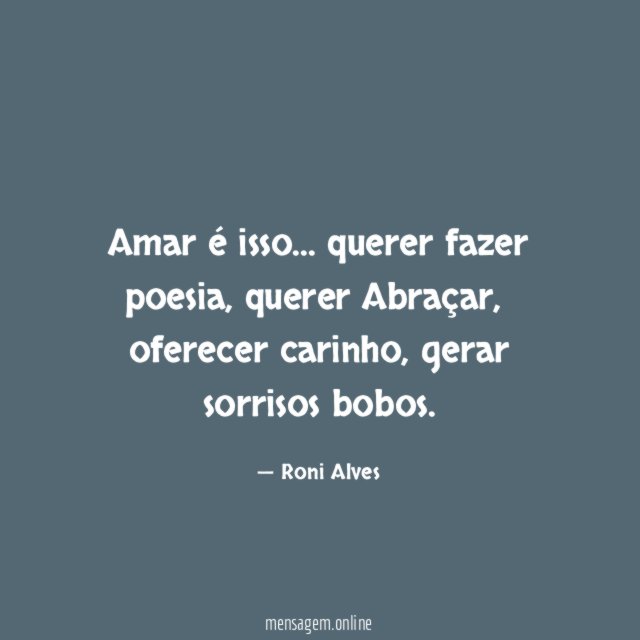 Amar é isso