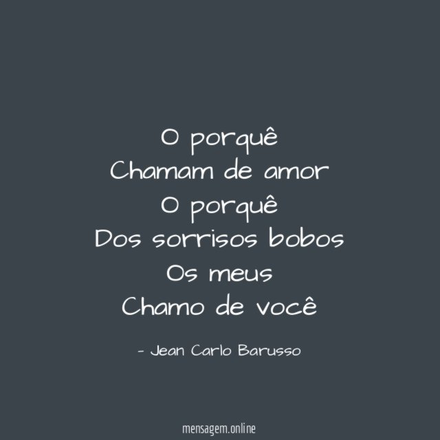 O porquê