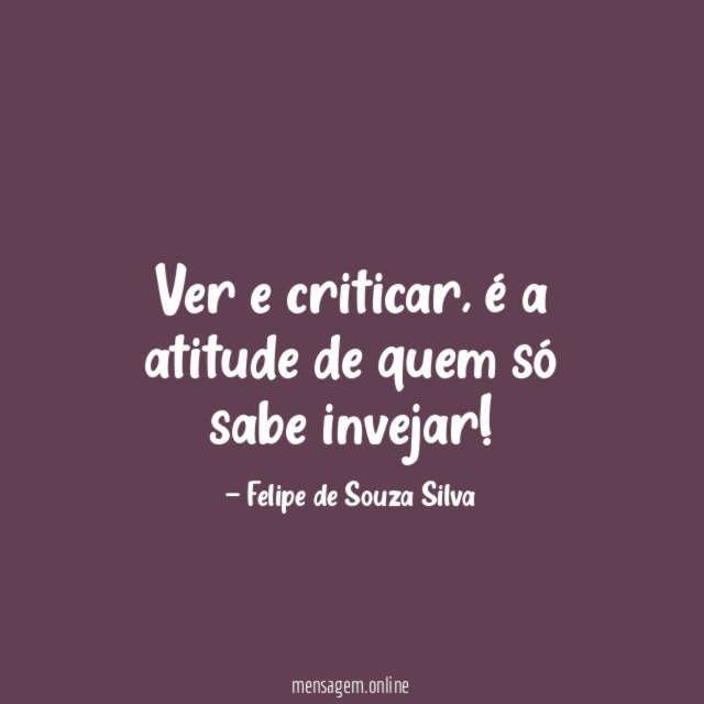 Ver e criticar