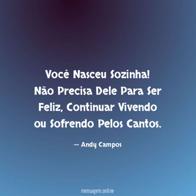 Você Nasceu Sozinha