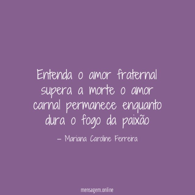 entenda o amor fraternal supera a morte