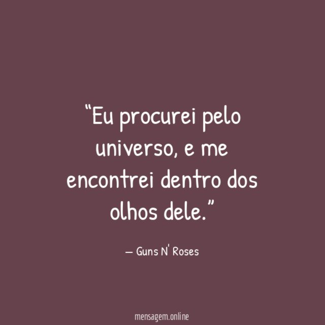 Eu procurei pelo universo