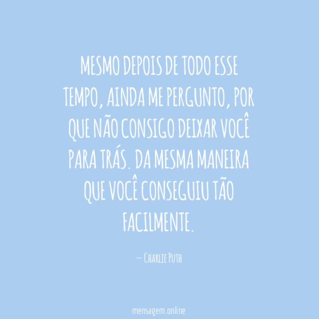 Mesmo depois de todo esse tempo