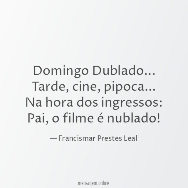 Domingo Dublado…