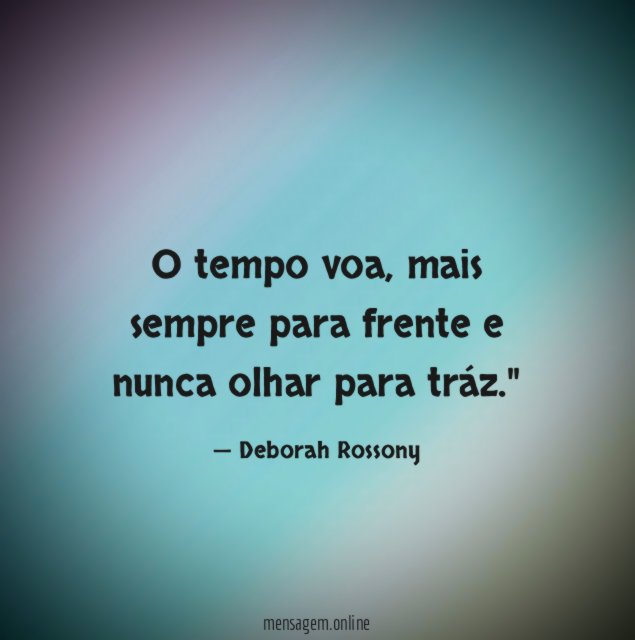 O tempo voa