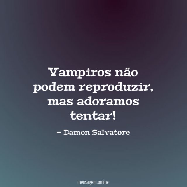 Vampiros não podem reproduzir