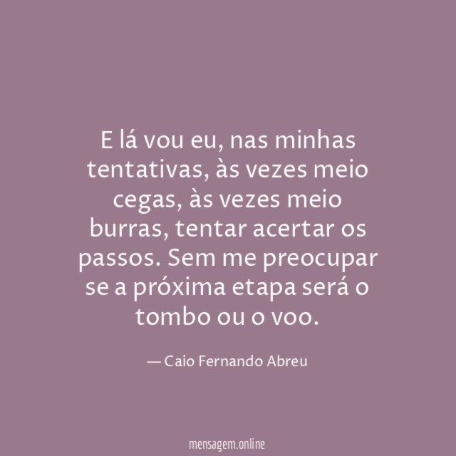 E lá vou eu