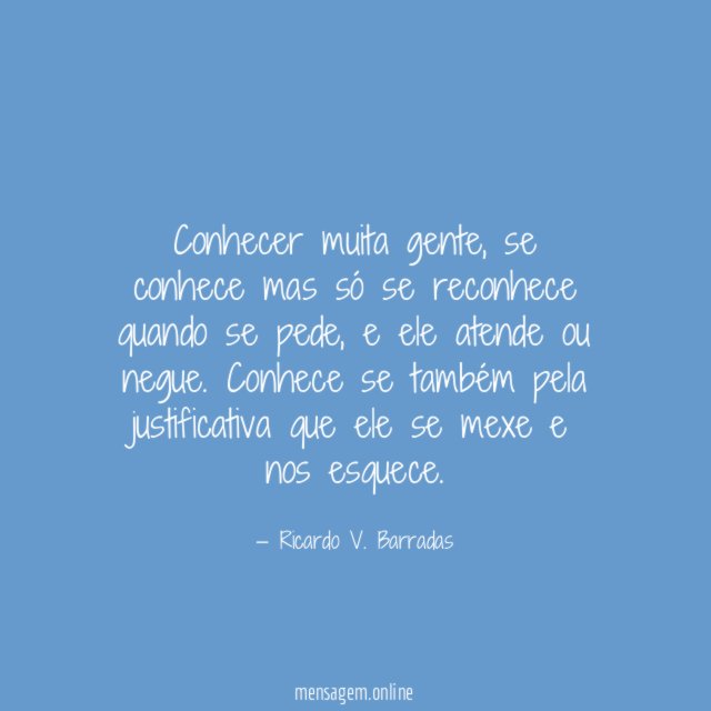 Conhecer muita gente