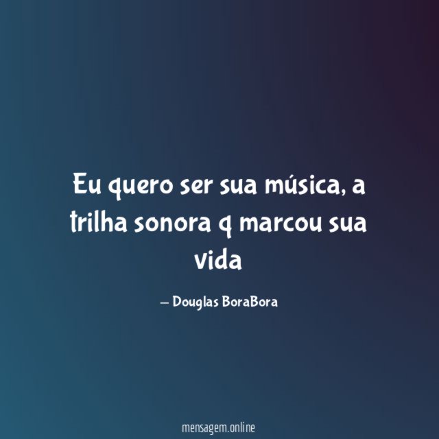 Eu quero ser sua música