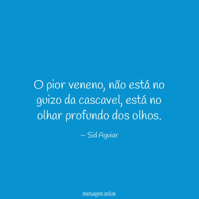 O pior veneno