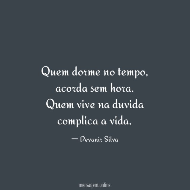 Quem dorme no tempo