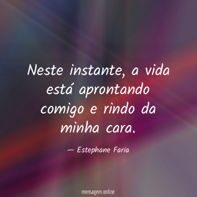 Neste instante