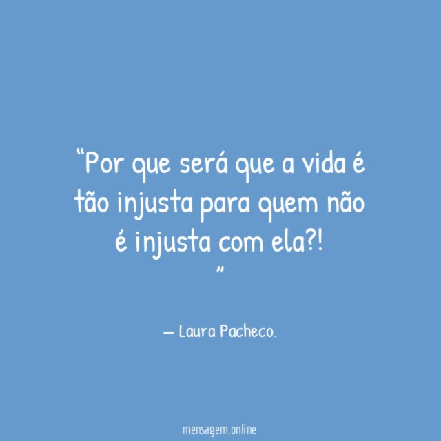 Por que será que a vida é tão