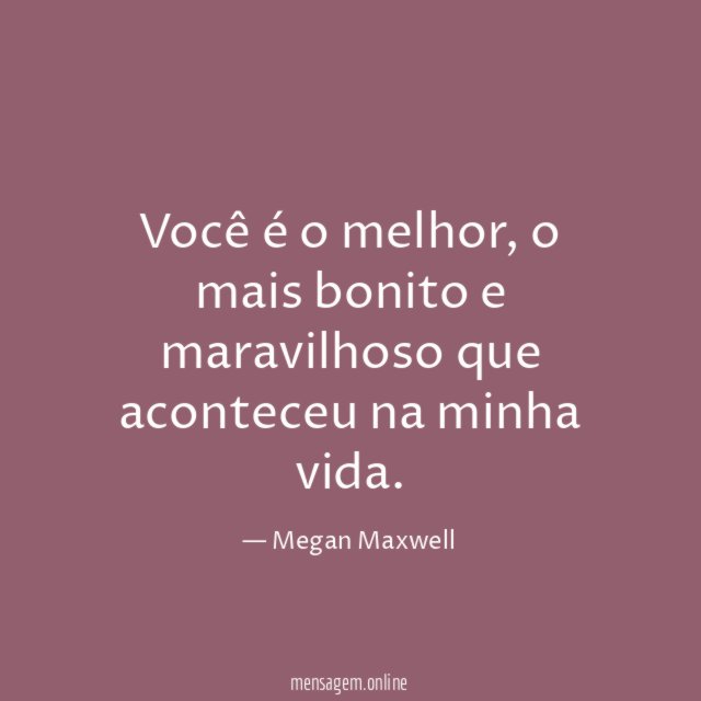 Você é o melhor
