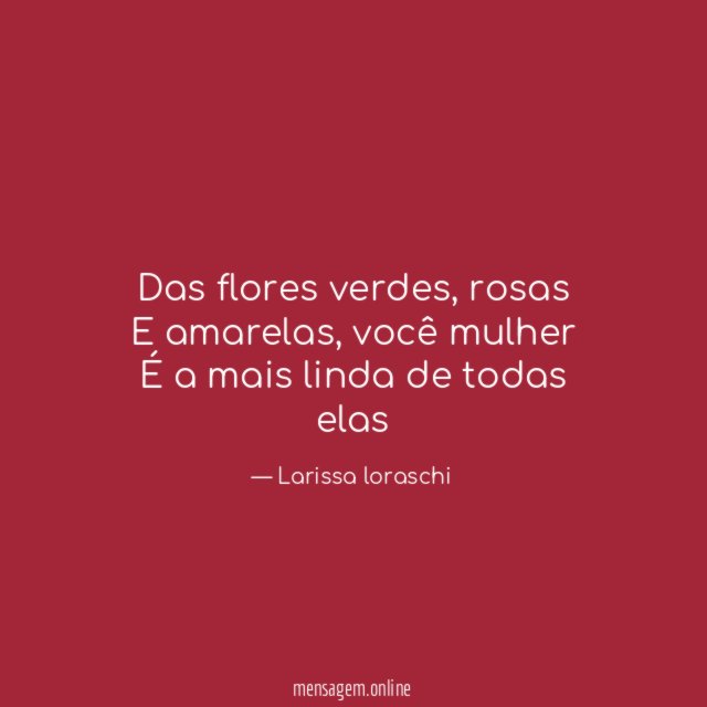 Das flores verdes