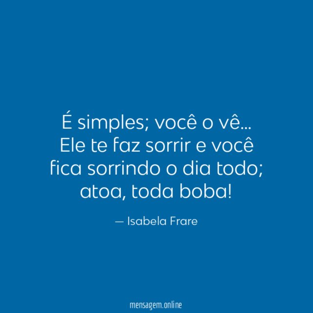 É simples