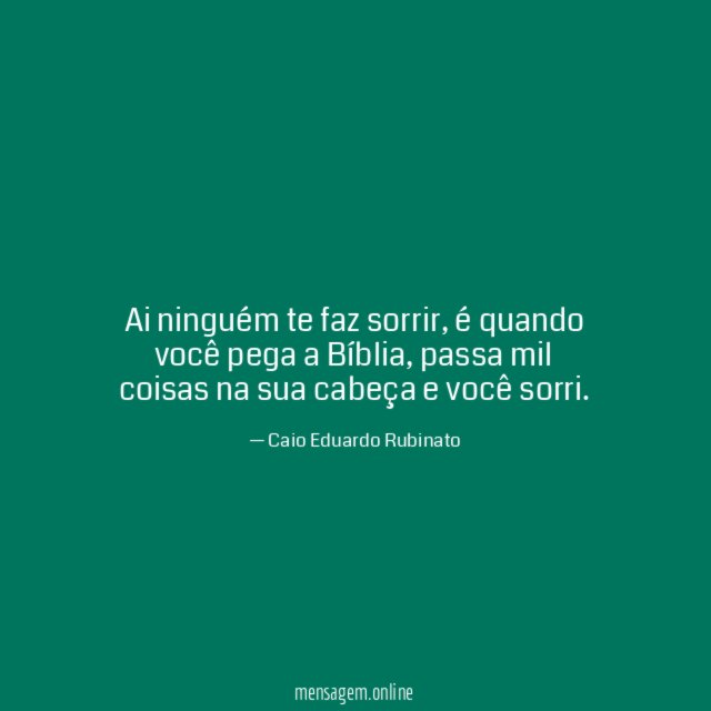 Ai ninguém te faz sorrir