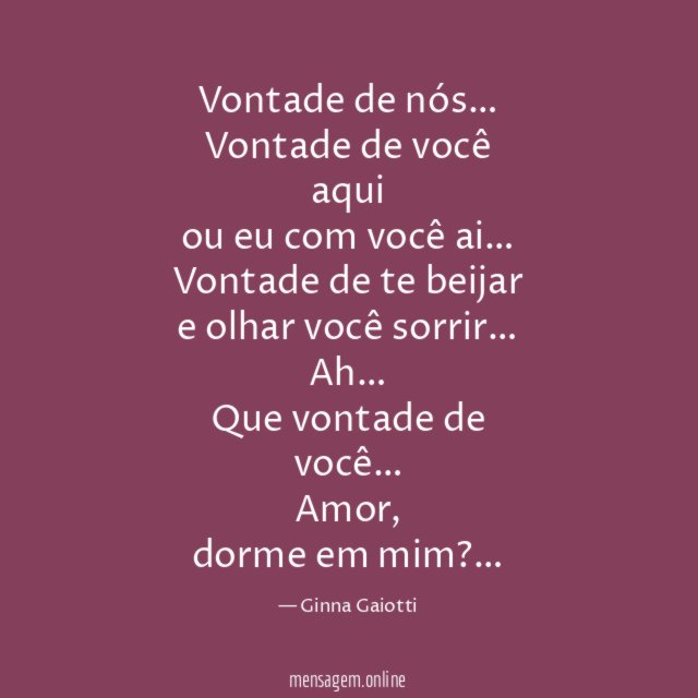 Vontade de nós…