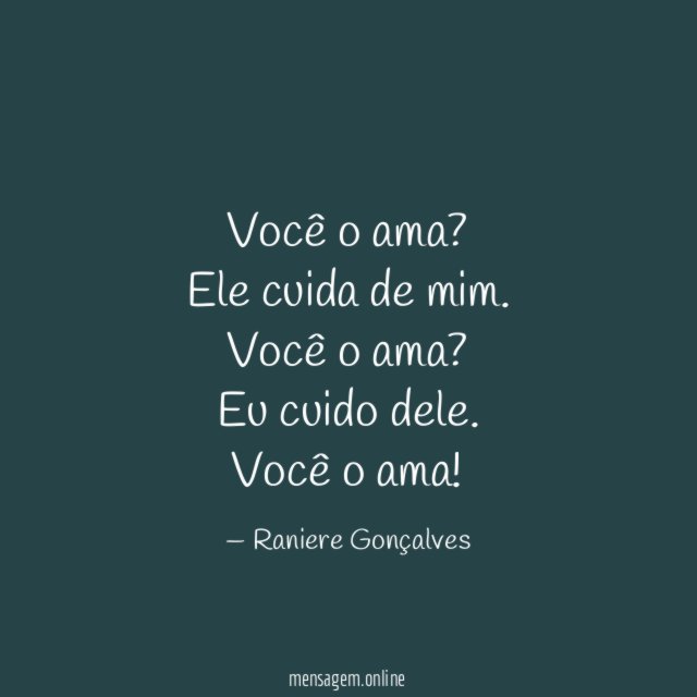 Você o ama