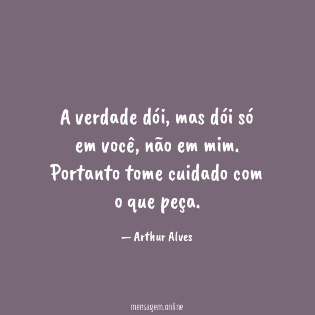 A verdade dói