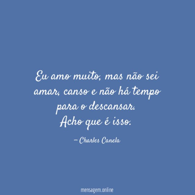Eu amo muito