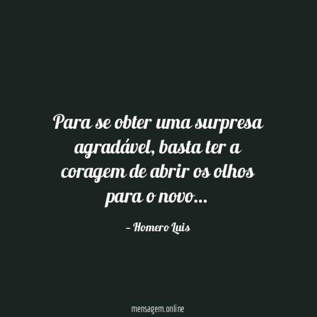 Para se obter uma surpresa agradável