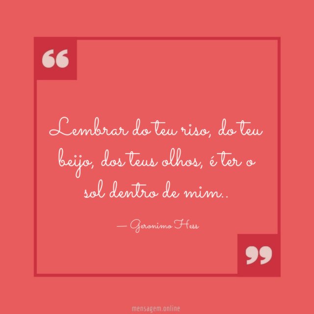 Lembrar do teu riso