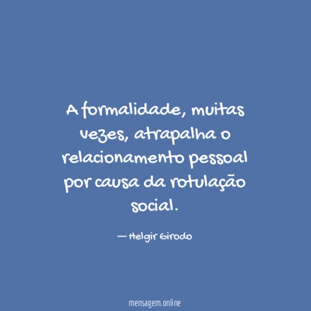 A formalidade