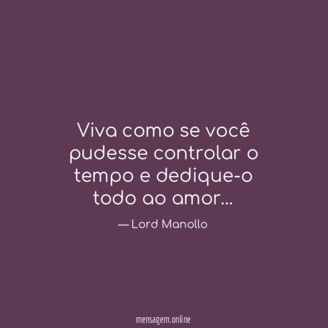 Viva como se você pudesse controlar