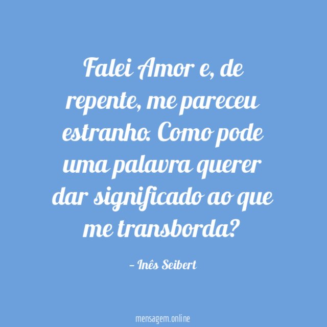 Falei Amor