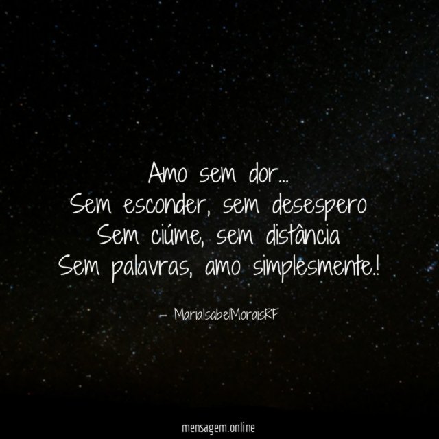 Amo sem dor