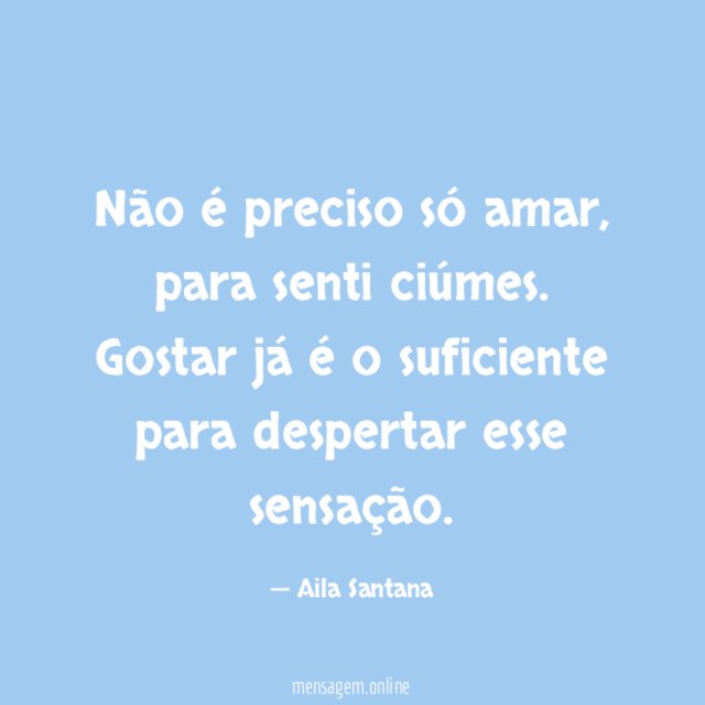 Não é preciso só amar