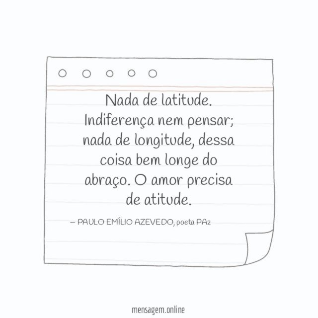 Nada de latitude