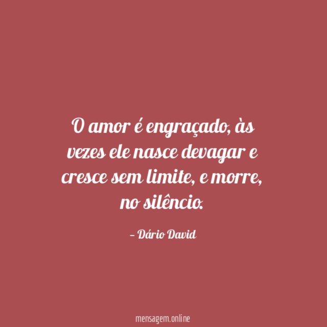 O amor é engraçado