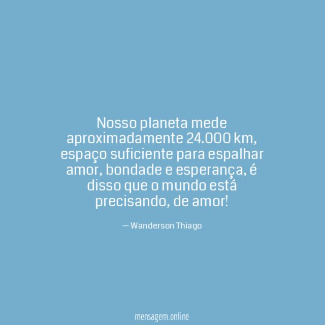 Nosso planeta mede aproximadamente 24