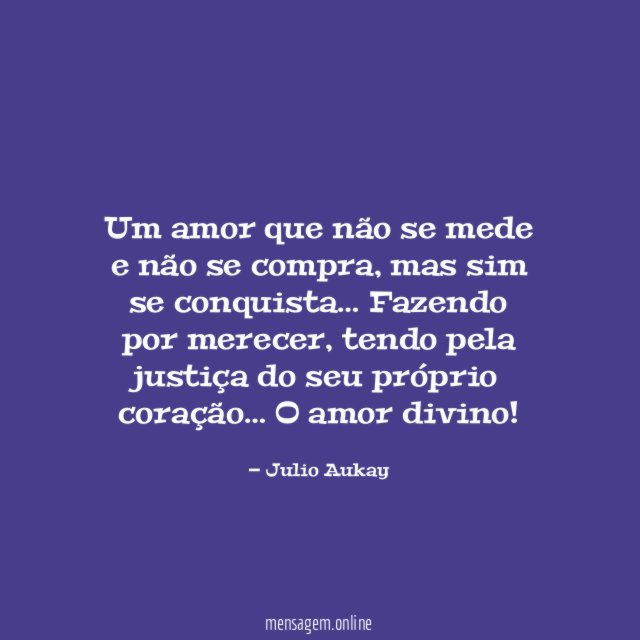 Um amor que não se mede e não se compra