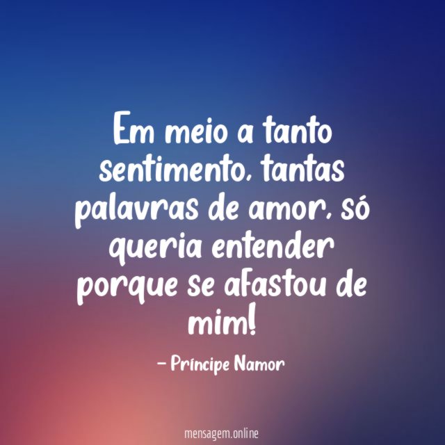 Em meio a tanto sentimento