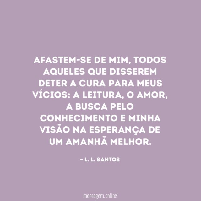 Afastem-se de mim