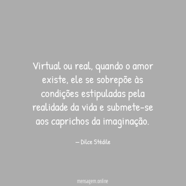 Virtual ou real