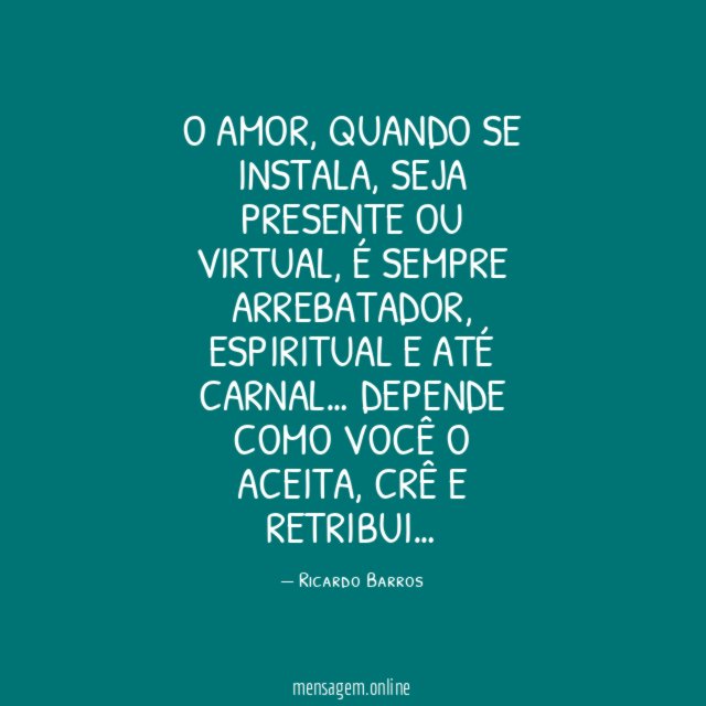 O amor