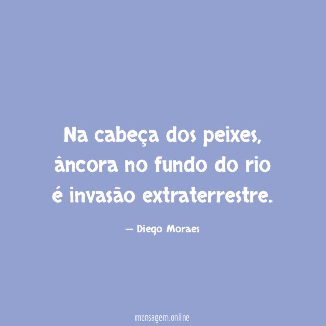 Na cabeça dos peixes