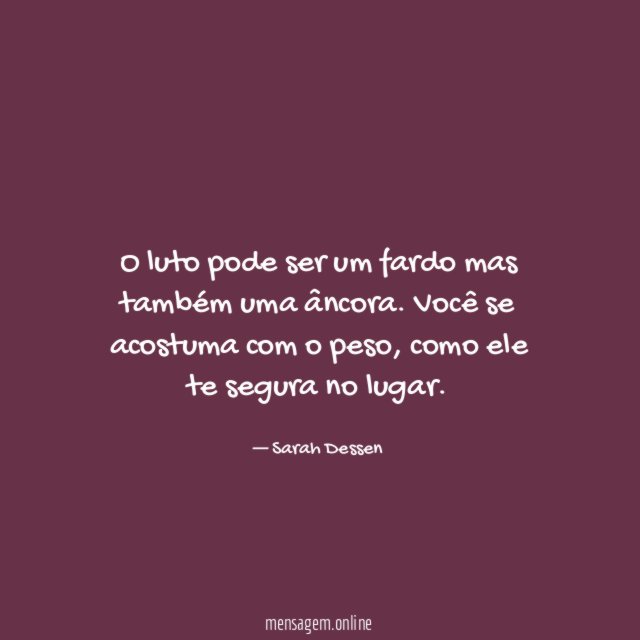 O luto pode ser um fardo mas também uma âncora